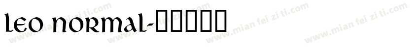Leo Normal字体转换
